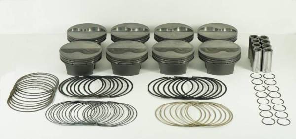 Mahle - Mahle MS Piston Set Chevy SB 400ci 4.125in Bore 3.5/3.75 Stroke 6.125/6 Rod .927Pin -9cc 12.7/13.5CR - 197779125