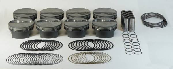 Mahle - Mahle MS Piston Set GM LS 418ci 4.080in Bore 4in Stk 6.125in Rod .927 Pin -4.3cc 11.3 CR Set of 8 - 930223280