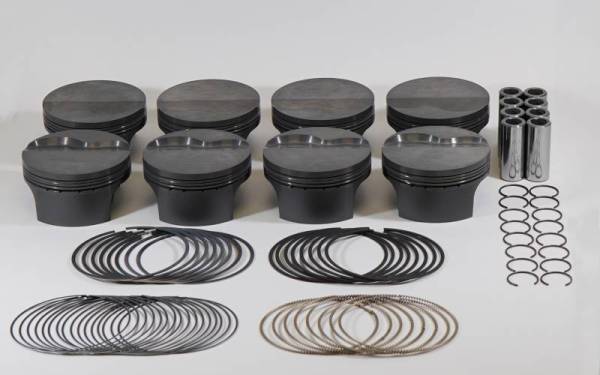 Mahle - Mahle MS Piston Set GM LSX 428cid 4.125x1.110RCH 4.000 Stk 6.125 Rod .927 Pin -5.8cc 11.4CR Set of 8 - 930226725