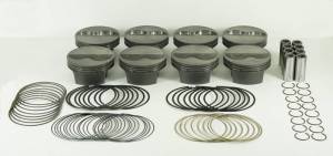 Mahle MS Piston Set Chevy SB 400ci 4.125in Bore 3.5/3.75 Stroke 6.125/6 Rod .927Pin -9cc 12.7/13.5CR - 197779125