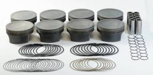 Mahle MS Piston Set GM LSA/LS3/LS9 4.070in Bore 3.622stk 6.125in Rod .927 Pin -4.5cc 10 CR Set of 8 - 197813870