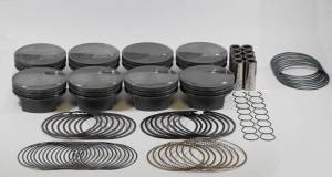 Mahle MS Piston Set BBC 540ci 4.500in Bore 4.25in Stroke 6.385in Rod .990 Pin 13cc 10.5 CR Set of 8 - 928965300