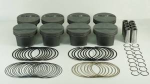 Mahle - Mahle MS Piston Set SBC 310ci 3.766in Bore 3.480in Stroke 5.7in Rod 0.927 Pin -3cc 9.5 CR Set of 8 - 930204566 - Image 3