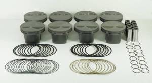 Mahle - Mahle MS Piston Set SBC 358ci 4.030in Bore 3.500stk 5.700in Rod .0927in Pin -2cc 10.8 CR Set of 8 - 930206530 - Image 2