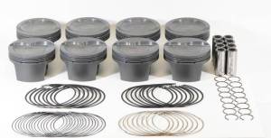 Mahle MS Piston Set SBF 445ci 4.125in Bore 3.25in Stroke 5.4in Rod .927 Pin -16cc 8.8 CR Set of 8 - 930245025