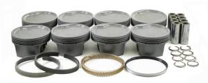 Mahle MS Piston Set Ford 514ci 4.44in Bore 4.150in Stroke 6.7in Rod 0.990 Pin -28cc 9.9CR - Set of 8 - 930261940